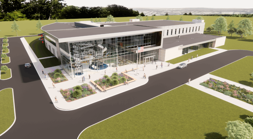 rendering of community center